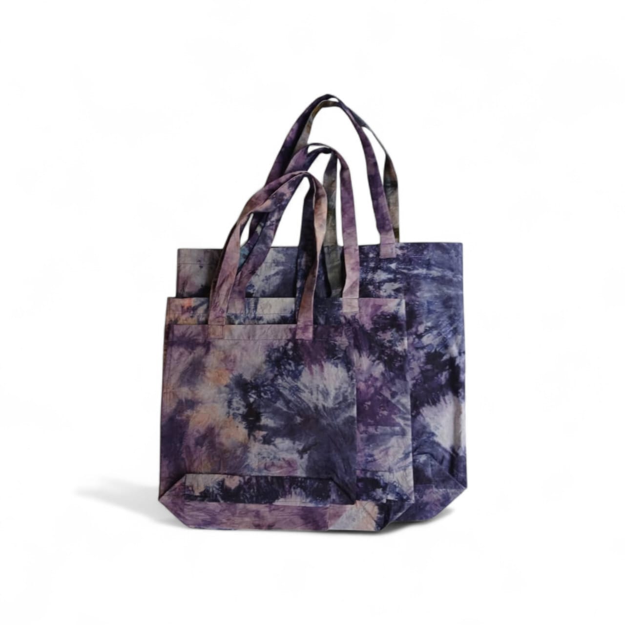 Sac de courses Pagne Batik Violet