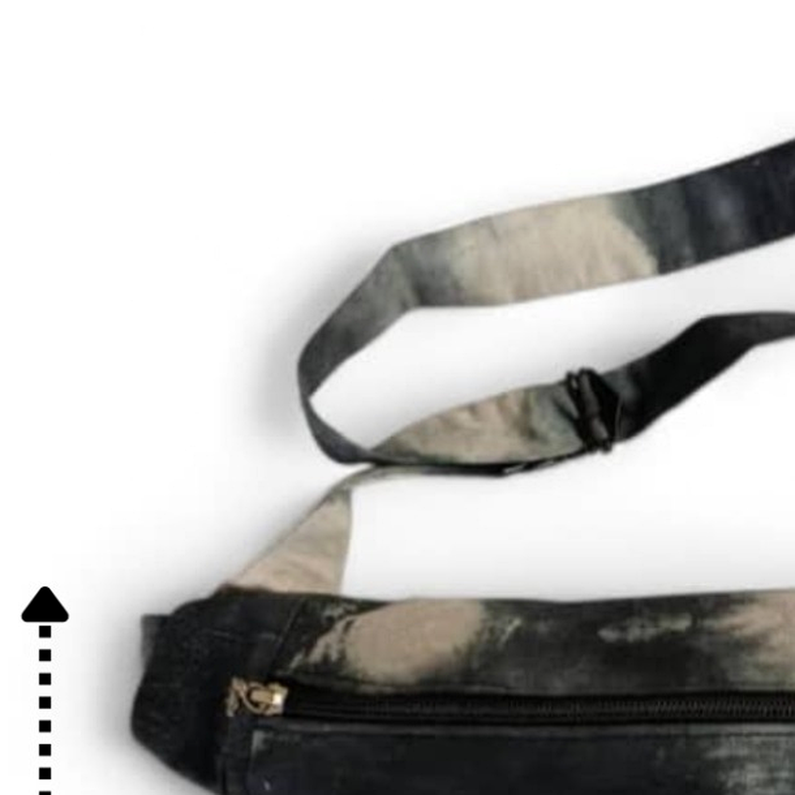 Luna – Bleu nuit & ivoire – motif tie-dye nuage