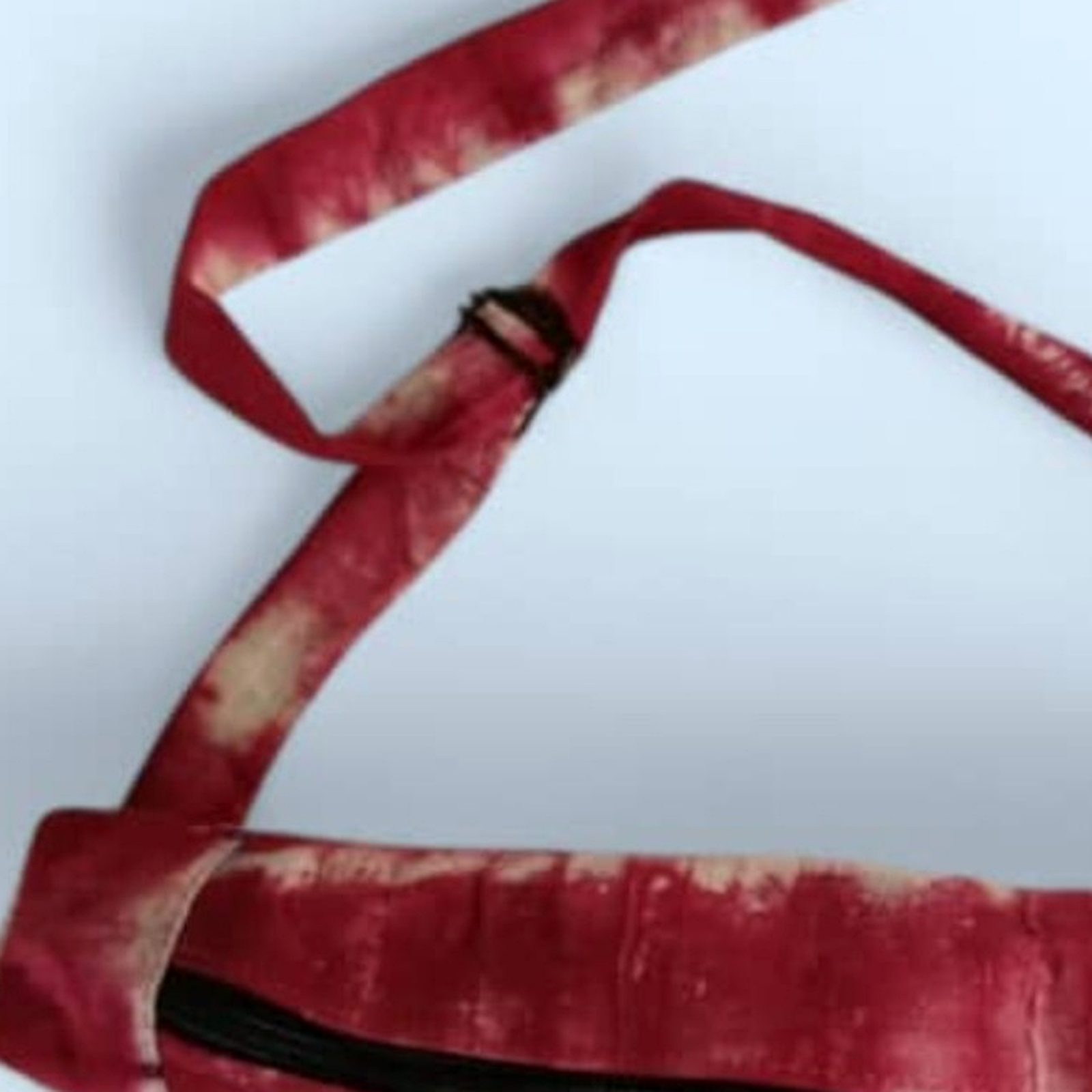 Luna – Rouge & ivoire – motif tie-dye quadrillé