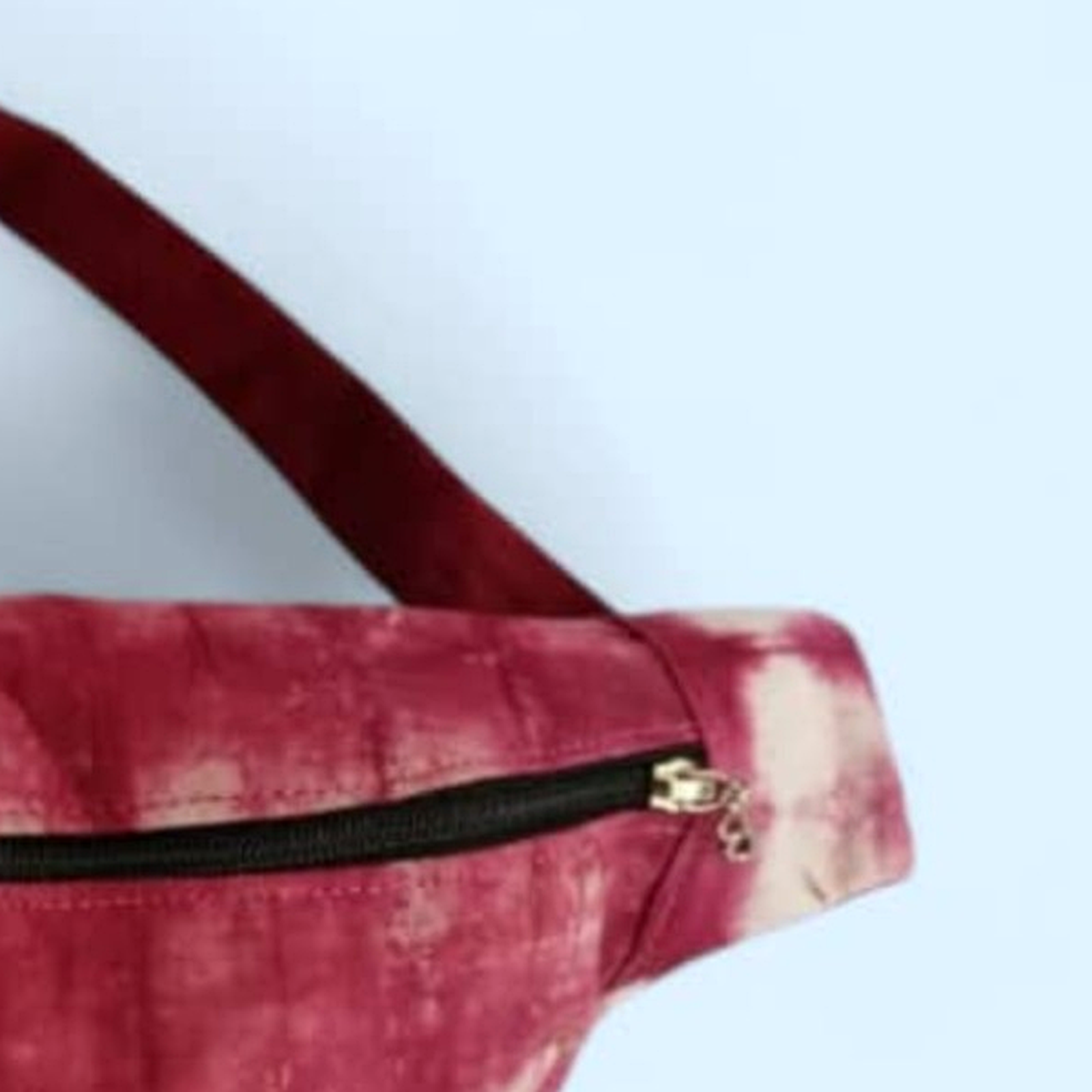Luna – Rouge & ivoire – motif tie-dye quadrillé