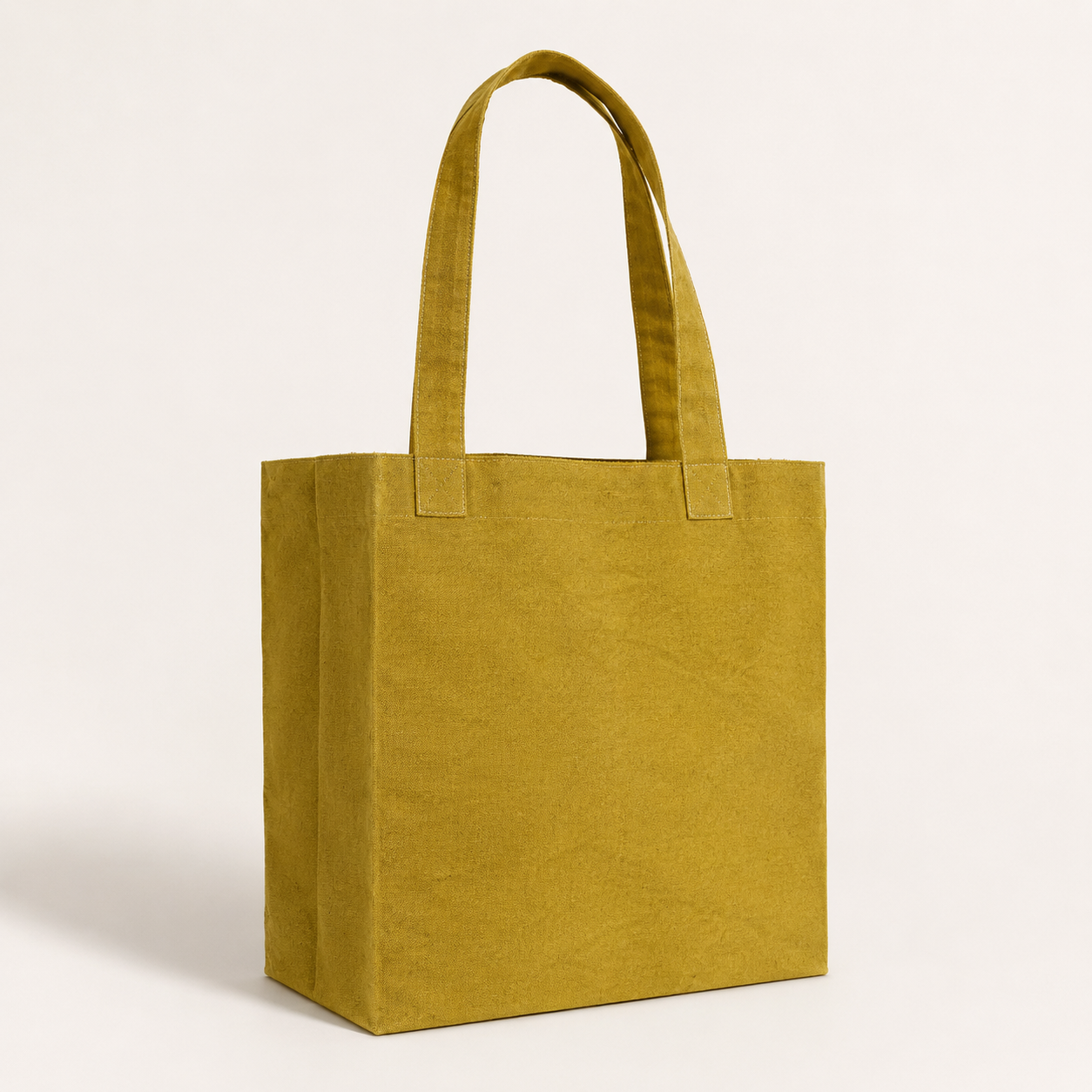 Abikè Tote Bag – Bleu profond – finition unie texturée