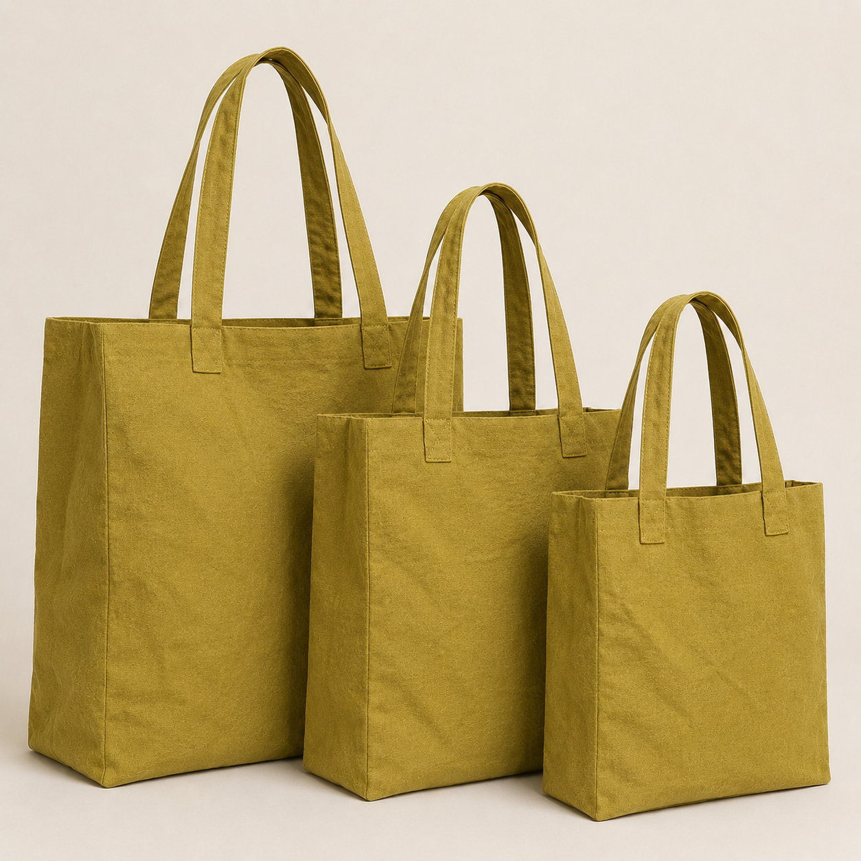 Abikè Tote Bag – Bleu profond – finition unie texturée