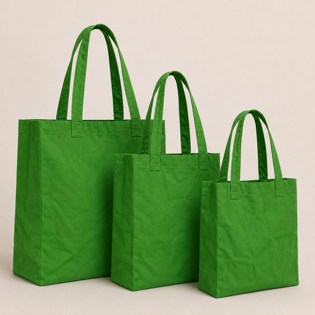 Abikè Tote Bag – Vert – finition unie texturée