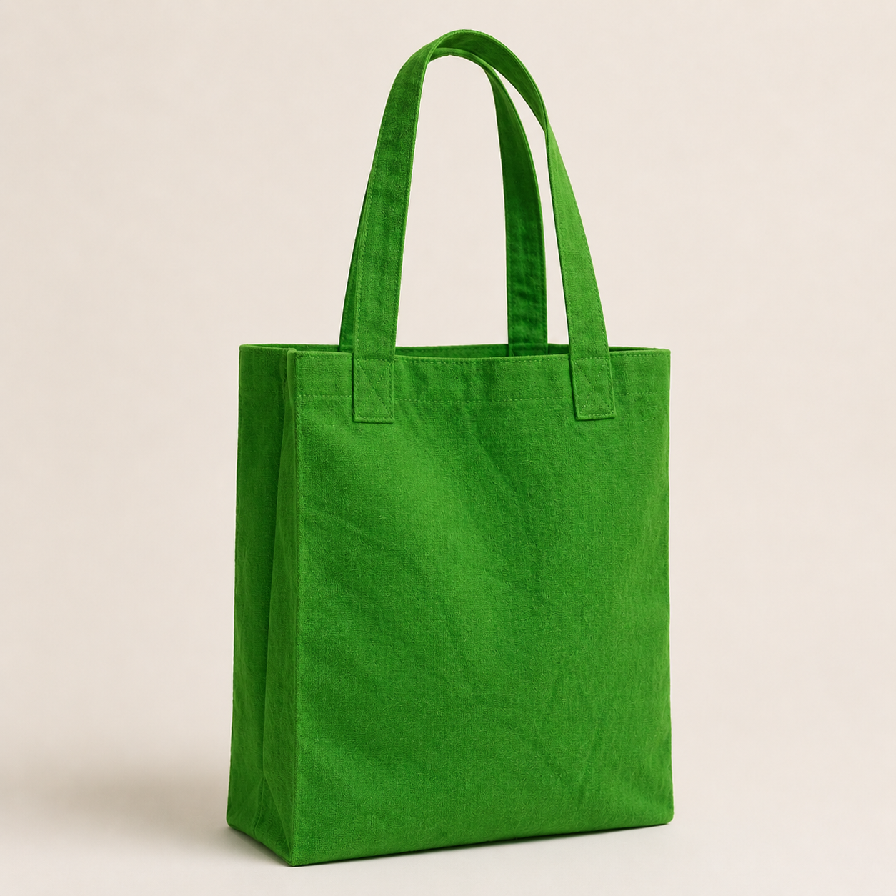 Abikè Tote Bag – Vert – finition unie texturée
